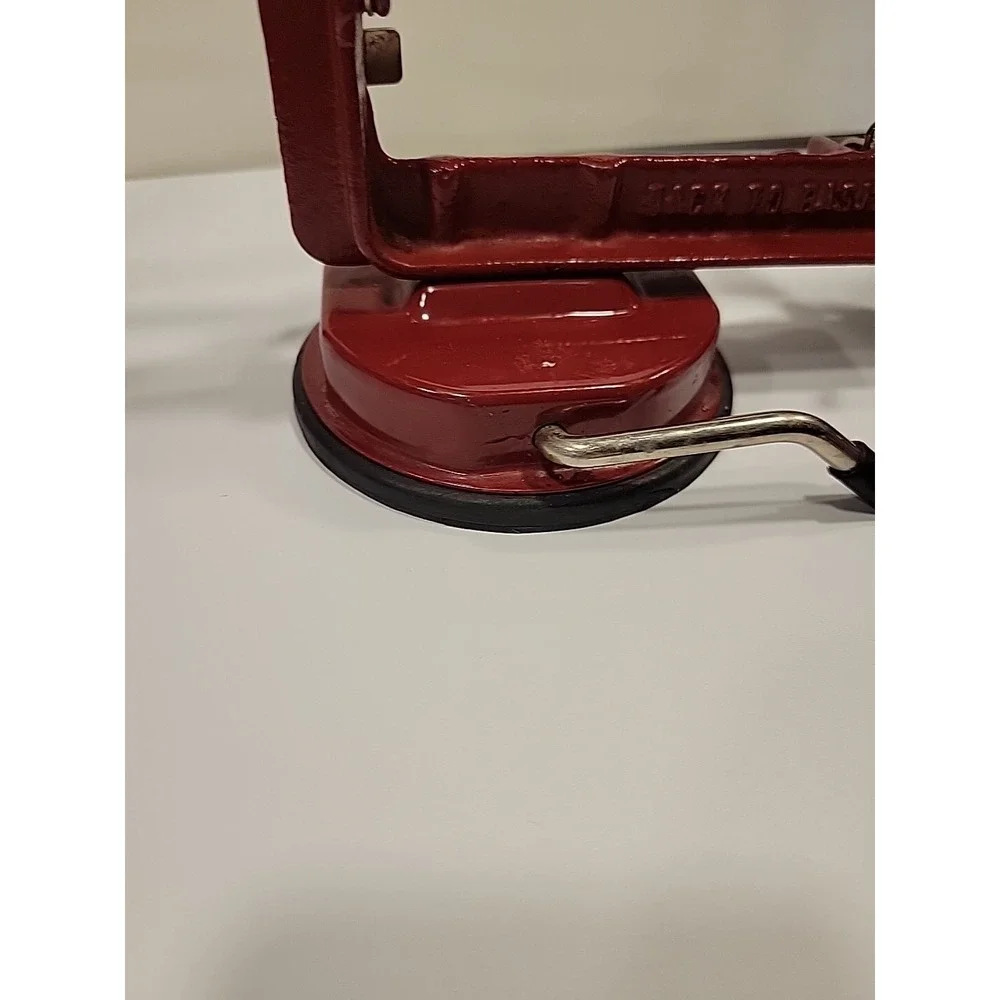 Crank Apple Peeler With Wooden Handle BURGANDY COLOR‎